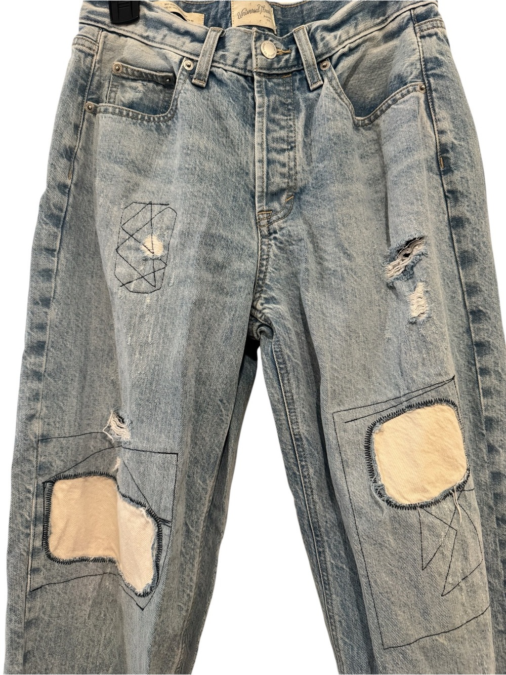 Universal Thread Patchwork Relaxed Jeans - Picture 2 of 9